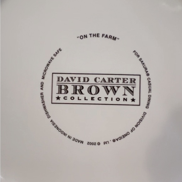 Ceramic Set of 2 Vintage “ON THE FARM” Chicken Plates like new. - Picture 3 of 7